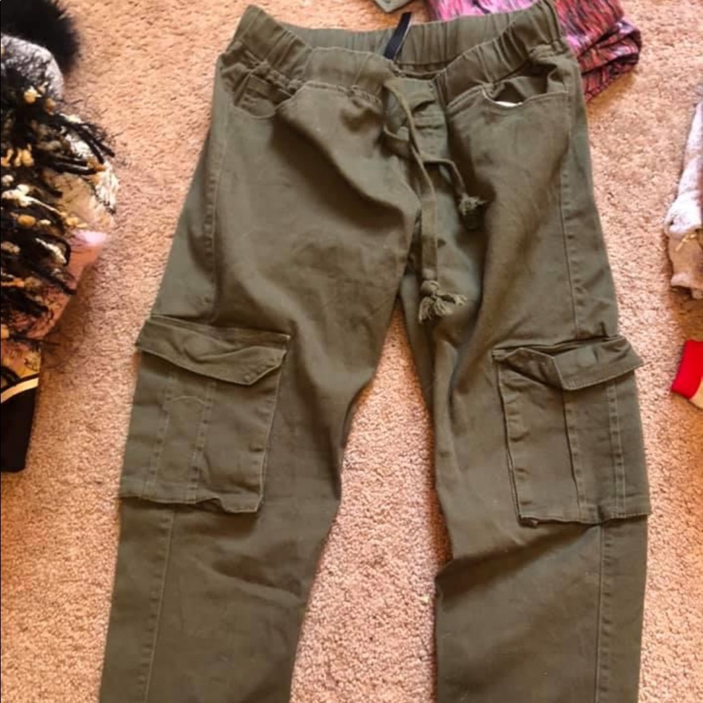 Green pants